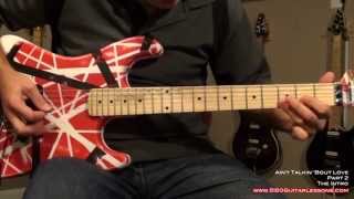 How to play quotAint Talkin Bout Lovequot  Van Halen  5150GuitarLessonscom sample [upl. by Garald294]