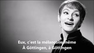 Barbara  Göttingen paroles  1966 [upl. by Philip]