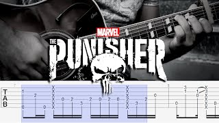 How to Play Franks Choice  THE PUNISHER Guitar Chords Tutorial Theme Soundtrack  Tyler Bates [upl. by Damicke]