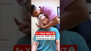 He Cracked SOO LOUD😱 neckpain Chiropractic Trending Short [upl. by Hanid937]