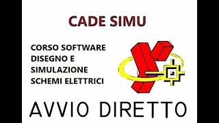 CADe SIMU 3 schema avviamento diretto motore asincrono trifase [upl. by Aseretairam]