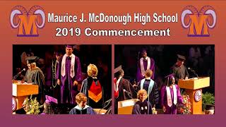 Maurice J McDonough High School 2019 Commencement [upl. by Assillim]