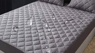 Waterproof mattress protector mattress cover गद्दा कवर panipat mattress [upl. by Yeldua]