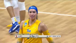 8 USC vs 1 Pittsburgh  Second Round  NCAA Women Volleyball Full Game 12022023 [upl. by Zaria]