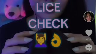 ASMR LICE CHECKKUTU REMOVAL [upl. by Dnalram]