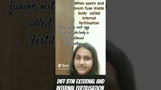 biology neet Diff btw external and internal fertilisation [upl. by Barris]