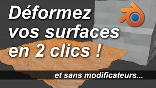 Blender  Déformez la surface de vos objets en 2 Clics [upl. by Cryan]