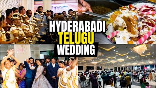 Hyderabadi Grand Telugu Wedding  Hyderabad ki Telugu Wedding ka Khana [upl. by Suillenroc536]