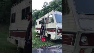 Day 1 of our RV Renovation is complete motorhome renovation cleaning [upl. by Dahc]