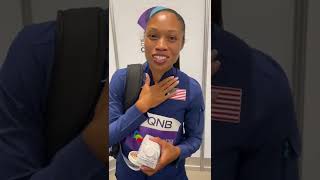 Legend Allyson Felix Final post race Interview [upl. by Eachern17]