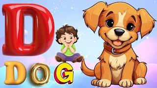 D IS FOR DOG  ABC song From A to Z I ABC Song For Children  abc song I Kidsongs  Kids Songs [upl. by Eslek]