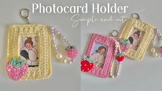 🍓How To Crochet Photocard Holder💛 [upl. by Eerbua]