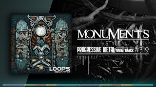 Progressive Metal Drum Track  Monuments Style  145 bpm [upl. by Ko]