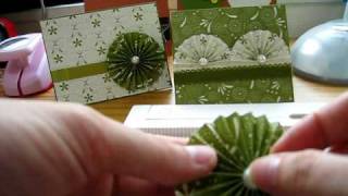 Paper Rosette Tutorial  Tim Holtz style no die needed [upl. by Aiclid]