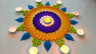 इस दिवाली में बनाये नई रंगोली  Very Beautiful Diwali Rangoli Designs  Simple Diwali Rangoli 2023 [upl. by Sturrock296]