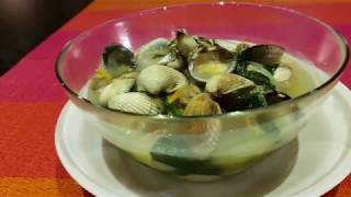 How to cook delicious Cockles Soup Recipe  Kinason [upl. by Akihsal]