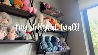 Setting Up My JELLYCAT Wall  taycollects [upl. by Landbert]