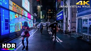 Japan  Tokyo Akihabara rainy night walk • 4K HDR [upl. by Childers898]