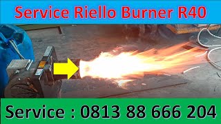 Cara Service Burner Riello R40 Tidak Mau Menyala☎️✔081388666204🔥 [upl. by Keyser]