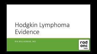 Hodgkin Lymphoma Evidence [upl. by Ziegler]