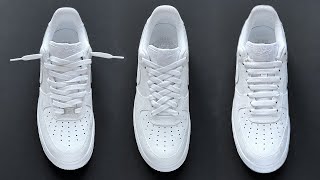 5 WAYS HOW TO LACE NIKE AIR FORCE 1 LOW [upl. by Farwell]