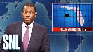 Weekend Update Florida Voting Rights Initiative  SNL [upl. by Ynaitirb466]