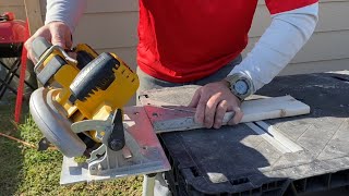 How to cut 45 degree angle with circular saw [upl. by Mraz]