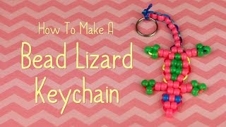 How To Make A Bead Lizard Keychain [upl. by Janie]