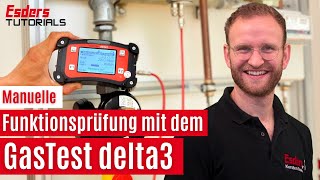 Funktionsprüfung an einem GasDruckregelgerät mit dem GasTest delta3Manuelle GasDruckreglerprüfung [upl. by Acireed]