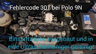 Ausbauen der Einspritzdüse bei VW Polo 9N FSi 14  Fehlermeldung 301 [upl. by Raynard947]