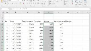 MS Excel  Хичээл №1 [upl. by Turne]