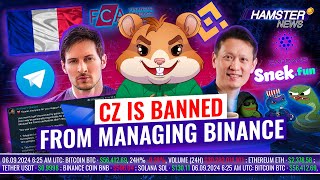 Durov’s postarrest statement UK approves only 4 crypto firms Binance bans CZ ⚡️ Hamster News [upl. by Butterworth]