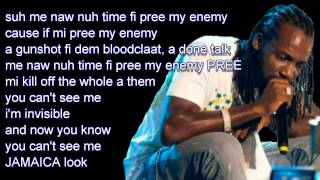 Mavado  Invisible LYRICS ON SCREEN Daseca Production [upl. by Malti]