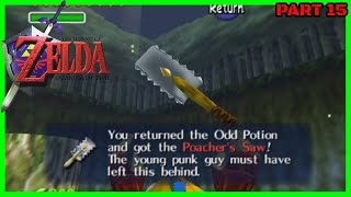 ZELDA Ocarina of Time  N64 How to Get Poachers Saw  Walkthrough Part 15 [upl. by Miran]