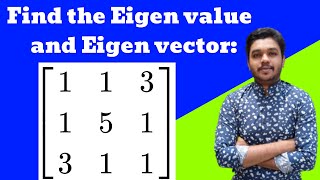 Eigen values and Eigen vectors  3 x 3 matrix  Problem Solved  Mathspedia [upl. by Aba807]