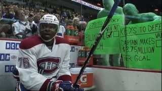 PK Subban gets an introduction to the Green Men [upl. by Earised641]