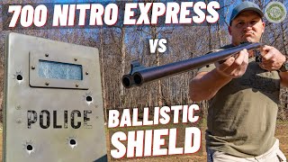 700 NITRO vs BALLISTIC SHIELD 🛡 World’s Biggest Elephant Gun [upl. by Ahsinel]