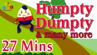 Humpty Dumpty amp More  Top 20 Most Popular Nursery Rhymes Collection [upl. by Hcirdeirf]