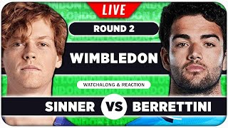 SINNER vs BERRETTINI • Wimbledon 2024 • LIVE Tennis Talk Watchalong [upl. by Enelrahc]