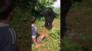 Survival Skills Using Kungfu to beat Gorillas bushcraft survivalskills forest wildlife [upl. by Ariamat70]