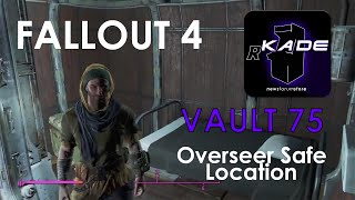 Fallout 4 Vault 75 Overseer Safe Location Bonus Safe [upl. by Auot258]