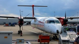 Air Berlin  Dash 8Q400  DUSSTN  Economy [upl. by Dachi]