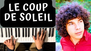 PIANO FACILE  LE COUP DE SOLEIL  RICHARD COCCIANTE [upl. by Shena531]