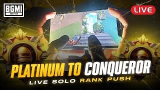 🔥Platinum to Conqueror Rank Push Live  bgmi bgmilive bgmishorts bgmihighlights 🚀 [upl. by Bocoj131]