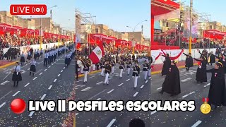 🔴 LIVE  DESFILE CIVICO ESCOLAR PERÚ 2024 🇵🇪 LOS MEJORES DESFILES 🎖 FIESTAS PATRIAS 🎉 [upl. by Pavla]