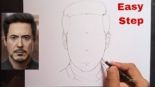 How to draw Iron Man Drawing  iron man drawing easy Step iron man drawing step by step [upl. by Kassaraba502]