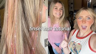 How to add TiNSEL to your HAiR with Rylan McKnight [upl. by Mail]