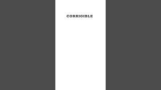 Corrigible amp Incorrigible English Vocabulary shorts englishgrammar [upl. by Artaed789]