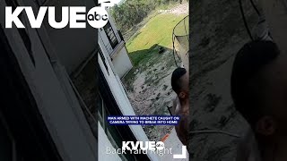 Man caught on camera breaking into home with machete leaves family on edge shorts [upl. by Nehte]