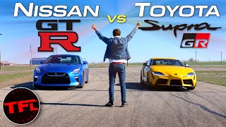 Supra vs GTR Which Of These Two JDM Legends Is Todays QUICKEST Sports Car [upl. by Nylitak95]